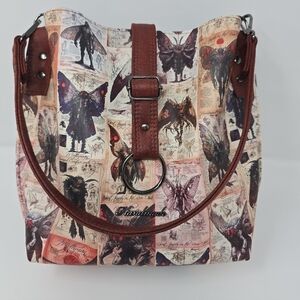 New Mothman Cryptid Urban Legends Folklore Hand Crafted Vinyl Handbag